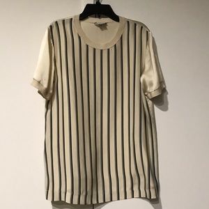 Vince Stripe Shine Tee Shirt